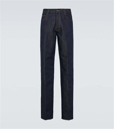 jeans gucci verniciati|gucci wide leg jeans.